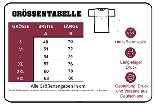 T-Shirt Deutscher Schäferhund - Mein treuer Begleiter Herrenshirt Kurzarm Rundkragen Brustdruck | Schwarz | Größe M