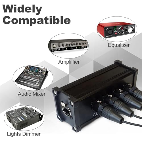 Rallonge de câble Ethercon 4 canaux XLR 3 broches x2 pour scène