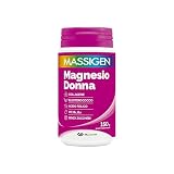 Massigen Magnesio Donna – Integratore in Polvere con Magnesio, Collagene, Eleuterococco, Acido Folico e Vitamine B6 e B12, Supporto Energia e Sistema Nervoso, Senza Zuccheri, Barattolo da 150 g
