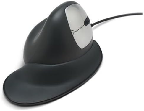 GoldtouchSemi Vertical Ergonomic Mouse for Windows 7/8/10/Vista/2000/XP/Mac OS 10.4 /Linux - Black/Silver