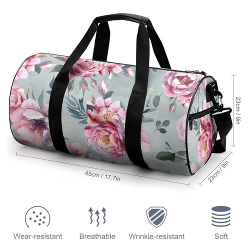 Sac de voyage roses rétro idéal pour un week-end nature - 2