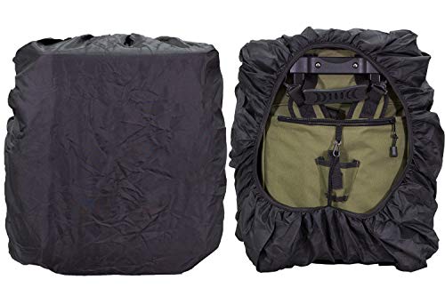 Elkton Outdoors Rolling Tackle Box With Wheels - Waterproof Rolling Fishing Backpack, 5 Removable Tackle Trays, 4 Rod Holders, Fishing Gifts For Men, Fish Tackle Bag, Roller Tackle Box #TOP7