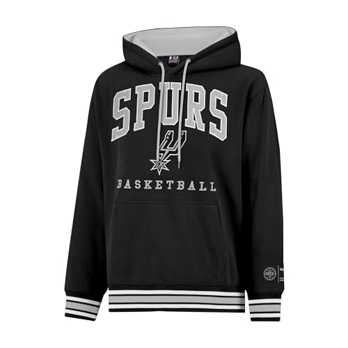 Ultra Game Mens NBA Official Premium Embroidered MVP Hoodie Sweatshirt, San Antonio Spurs, Team Color, X-Large