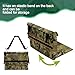 MYDAYS Hunting Seat Cushion with Adjustable Waist Belt - Waterproof 600D Camo Foam Pad for Deer & Turkey Hunting - Lightweight Stealthy Seat for Tree Stands, Bleachers & Camping (CP Camo)