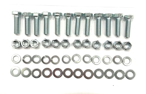 Set di Bulloni M7 con Dadi e Rondelle, 48 Pezzi,