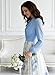 CBZDJX Women's Boho Floral Chiffon Maxi Dresses 2026 Summer Casual Long Sheer Sleeve Deep V Neck A-Line Beach Vacation Dress Blue