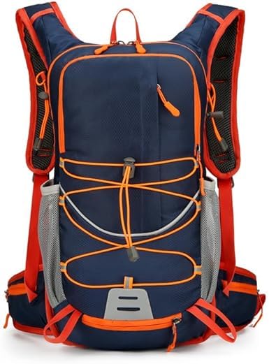 Mochila de corrida para trilha leve e à prova d'água para esportes ao ar livre Mochila de corrida para bicicleta (Azul escuro)