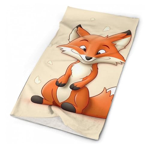 Máscara con cara de zorro de dibujos animados para clima frío, pasamontaña elástico para hombre y mujer, bandana cortavientos para motocicleta, ciclismo, esquí y fiestas