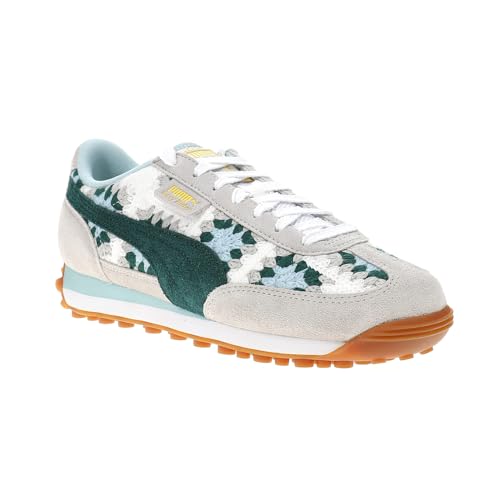 PUMA Womens Easy Rider Seaside Drills Embroidered Lace Up Sneakers Shoes Casual - Grey - Size 6 M2