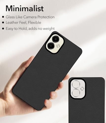 Image of Jkobi Back Cover Case for Samsung Galaxy A06 (Glass Like Camera Protection | Leather Feel | Minimalist Professional Grip)