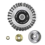 ★ 【AUSGEZEICHNETE KOMPATIBILITÄT】Die Grasbürste hat einen Durchmesser von 8 Zoll und eine Bohrungsgröße von 1 Zoll für die meisten gängigen Trimmer mit gerader Welle. Zum Beispiel für Echo SRM2305, für ALKO BC301, für Honda UMK425, für Makita DBC250, für Kawasaki KBH27.