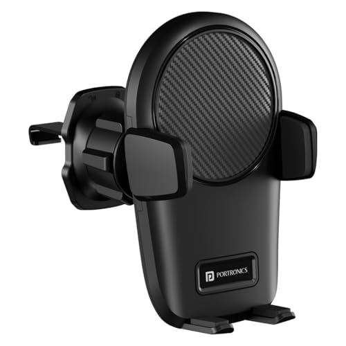 Portronics Clamp Z Car Phone Holder Stand with 360 Degree Rotatio...