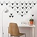 SUPWALS Adesivi murali Adesivo Murale Triangoli Di Cartone Animato Per Bambini Camera Da Letto Carta Da Parati Rimovibile Decalcomanie Di Arte Nursery Room Art Murals
