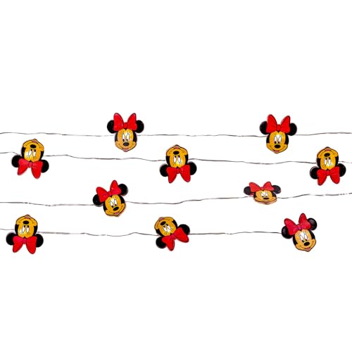 Kurt Adler Battery Operated 20L Mickey and Minnie LED Fairy