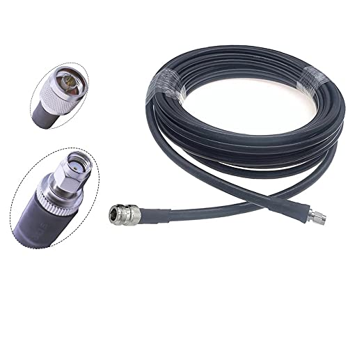 Trelayne Electrics - Helium miner antenna cable low loss 1-15 metres [RP-SMA-Male to N-Male] - fits most miners (Bobcat 300 etc) - compatible with LMR400 / LMR-400 (2m (2 metres))