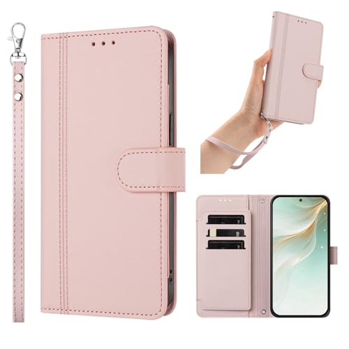 �Ή��@�� for Oppo Reno14 / Reno14 F/FS �t���b�v���X�^���h�t���}�O�l�b�g���f���A���X���b�g�X�g���b�v�P�[�X Pink