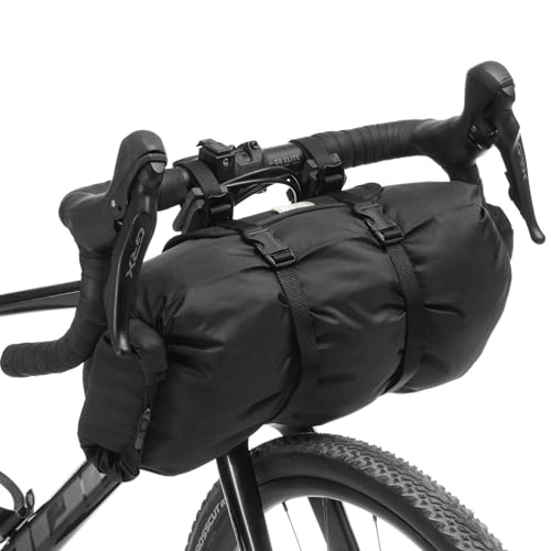 PACK2RIDE EasyRider Bike Handlebar Bag - Waterproof, Durable Cordura Fabric & Bicycle Equipment Holster Set - Front Biking Storage, Bikepacking Dry Bag for Cycling Travels - 15 lt