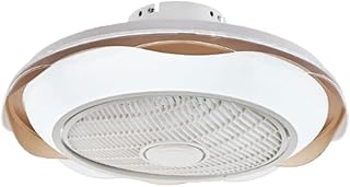 Wan Suo Lámparas de araña, Rose - 3 Colores Regulable Ventilador luz de Techo Sala de Estar Comedor luz de Techo con Ventiladores LED Moderno Minimalista Ventilador lámpara(Gold)