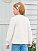 Haloumoning Girls Cardigan Button Down Long Sleeve Chunky Knit Sweater Fall Cute Outerwear Coat 5-14Y White