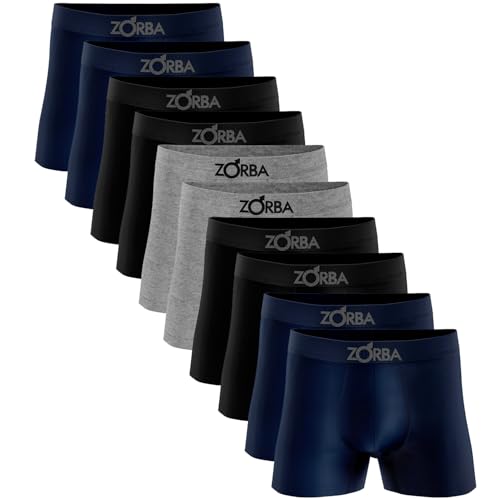 Kit 10 Cuecas Zorba Boxer sem costura 781