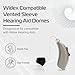 Widex Compatible Vented Sleeve Hearing Aid Domes Pack of 6 for Lasting Comfort, Small
