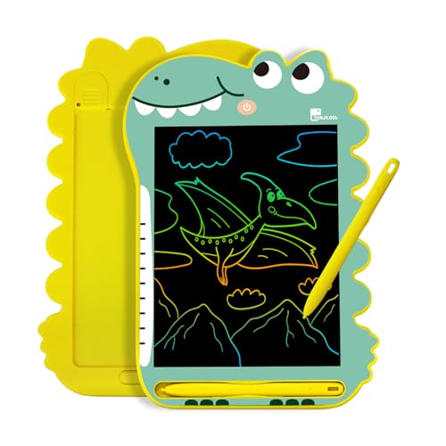 TUNJILOOL 8.5 Inch LCD Writing Tablet Dinosaur Drawing Board, Reusable Erasable Doodle Pad for Home School Travel Use