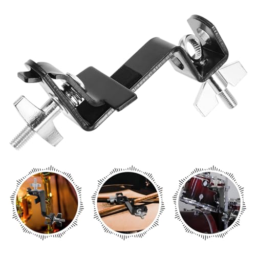 Clamp Ajustable para Soporte de Cowbell para Kit de Batería con Clip de Expansión Estable Acabado Suave Fácil Instalación y Alta Fuerza de Sujeción para Instrumentos de Percusión miniatura 6