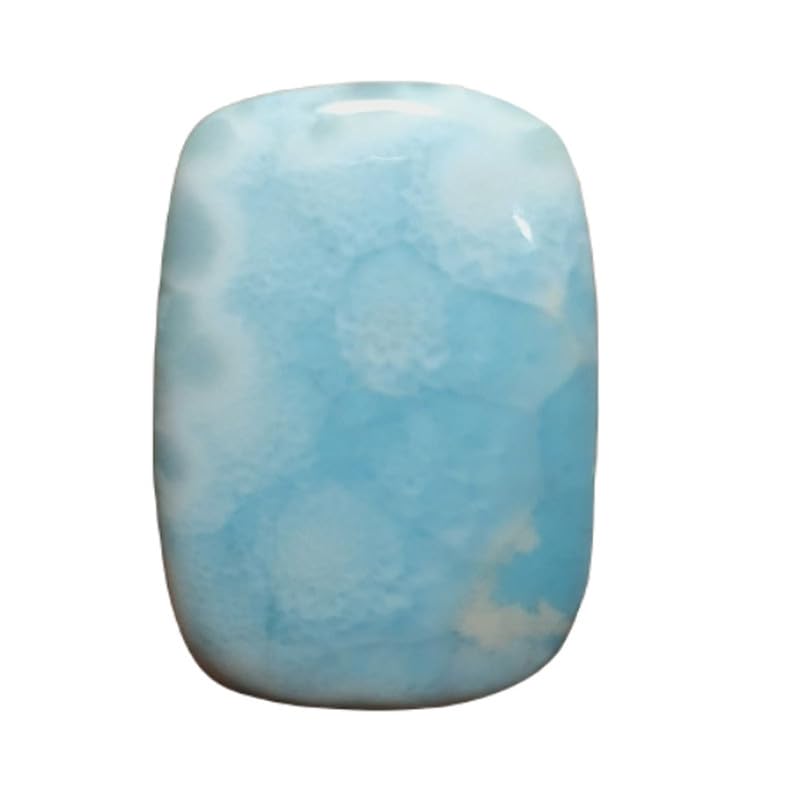 Pierre larimar de qualité cabochon rectangulaire GH_NAT_02116 pour joaillerie