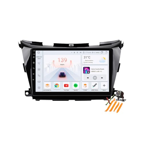 Radio 2 Din para Nissan Murano 2014-2020 con Android 13 y pantalla multimedia de 10.1''