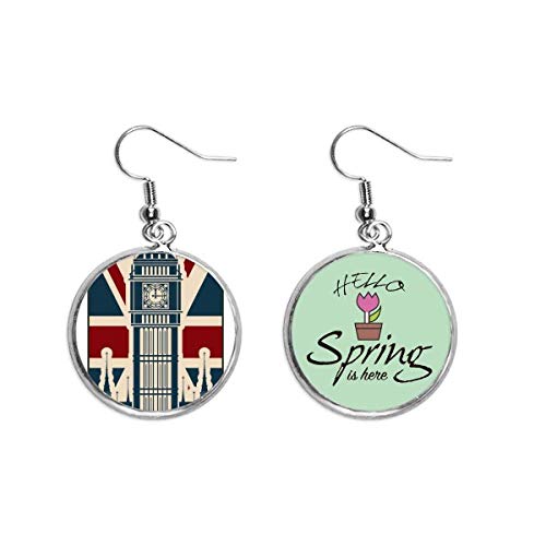 Pendientes de Londres y bandera británica el regalo ideal para los amantes de las joyas