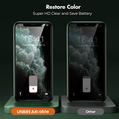 Image of UNBREAKcable 2 Pack Privacy Screen Protector for iPhone 11 Pro Max /Xs Max, Shatterproof Tempered Glass [True 28Anti Spy] [9H Hardness] [Easy Installation] Protector for Apple 6.5 inch