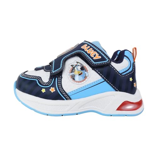 Bluey and Bingo Kids Sneakers Boys Light Up Hook and Loop - Blue - 54