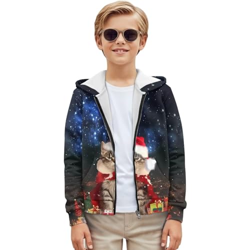 AFPANQZ Zip Up Hoodie for Boys Hoodies Kids Sweatshirts with