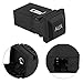 Qiilu USB O AUX Switch, Male-to-Female, 101cm Cable, Suitable for MK5, MK6, Golf, Rabbit, ABS Material, Easy Installation