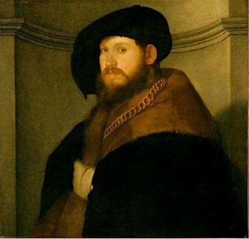Portrait de gentilhomme Cariani pour habiller un grand mur vide de salon