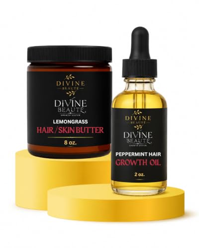 All About You Peppermint Scalp Oil & Conditioning Grease Set – Moisturizing Hair Care Duo for Scalp Health, Strength & Length Retention