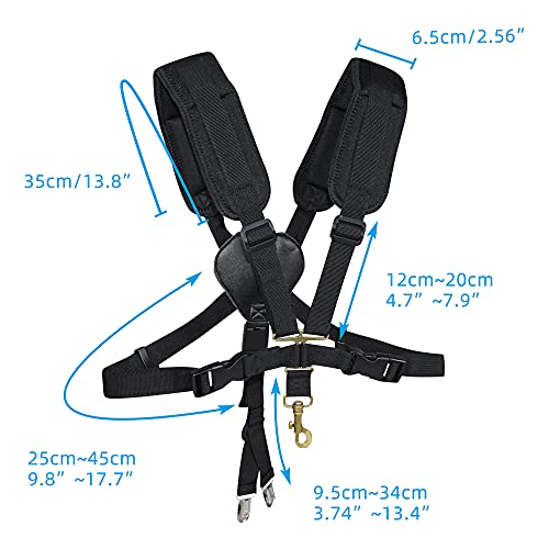 adorence saxophone harness strap padded shoulder amp chest sax strap for baritone tenor and alto saxophones ideal for regular beginners medium