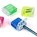 TTCHANG Pencil Sharpeners with Lid, Handheld Pencil Pharpener, Dual Holes Compact Colored Handheld Pencil Sharpener, for Classroom, Back to School, Home & Office,All