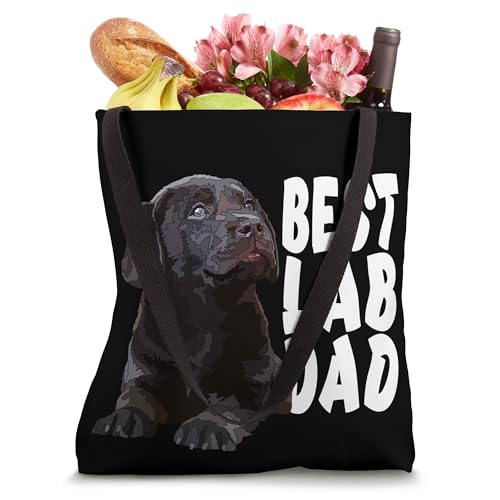 Bolso Tote Labrador Chocolate Best Lab Dad miniatura 4
