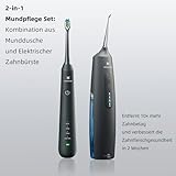 2-in-1 Mundhygiene-Set – Testsieger 2026* – Munddusche & Elektrische Zahnbürste – TÜV-geprüft – Für gesundes Zahnfleisch & gründliche Reinigung – 2000 mAh Akku, IPX7 wasserdicht – inkl. Reiseetui
