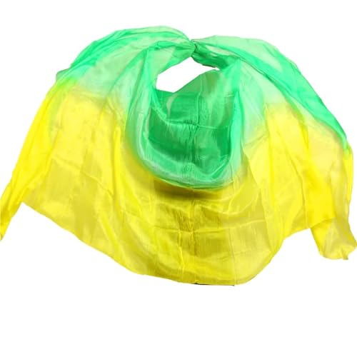 Châle dégradé en soie pure pour danse du ventre foulard raffiné de 300 x 114cm