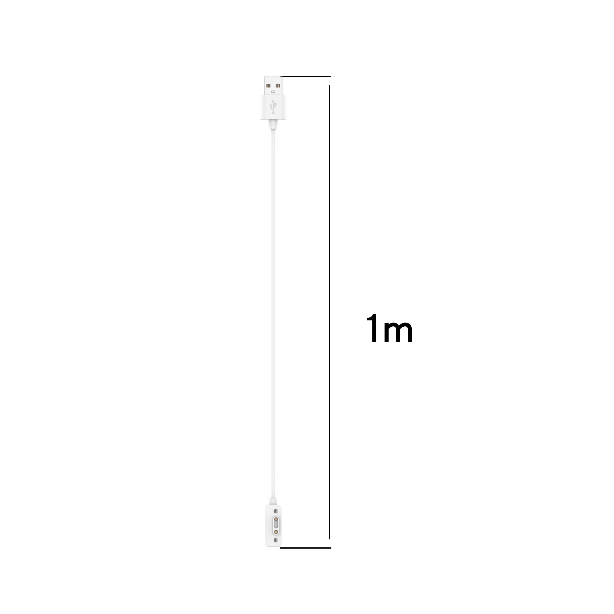 E ECSEM Charger Cable Compatible for XPLORA X6 Play Magnetic USB Charging Cord Accessories Replacement for XPLORA X6 Play Smartwatch 3.3Feet (White)