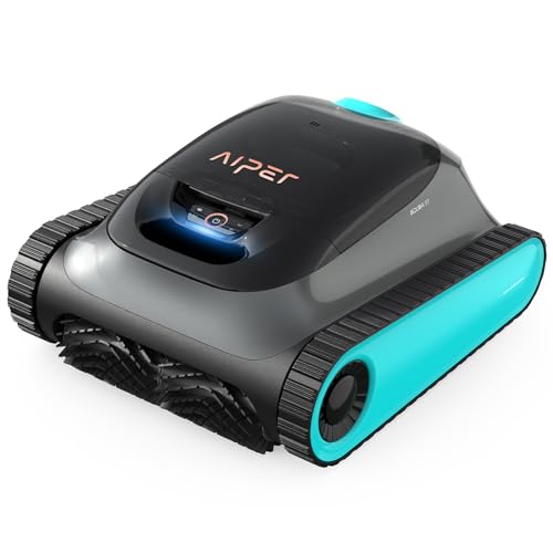 AIPER Scuba S1 Poolroboter Boden und Wand, Wasserlinienreinigung, Doppelfiltration, 270 Min Laufzeit, Intelligente Navigation, App-Steuerung & OTA-Updates für Einbau- und Aufstellpools, Violettblau