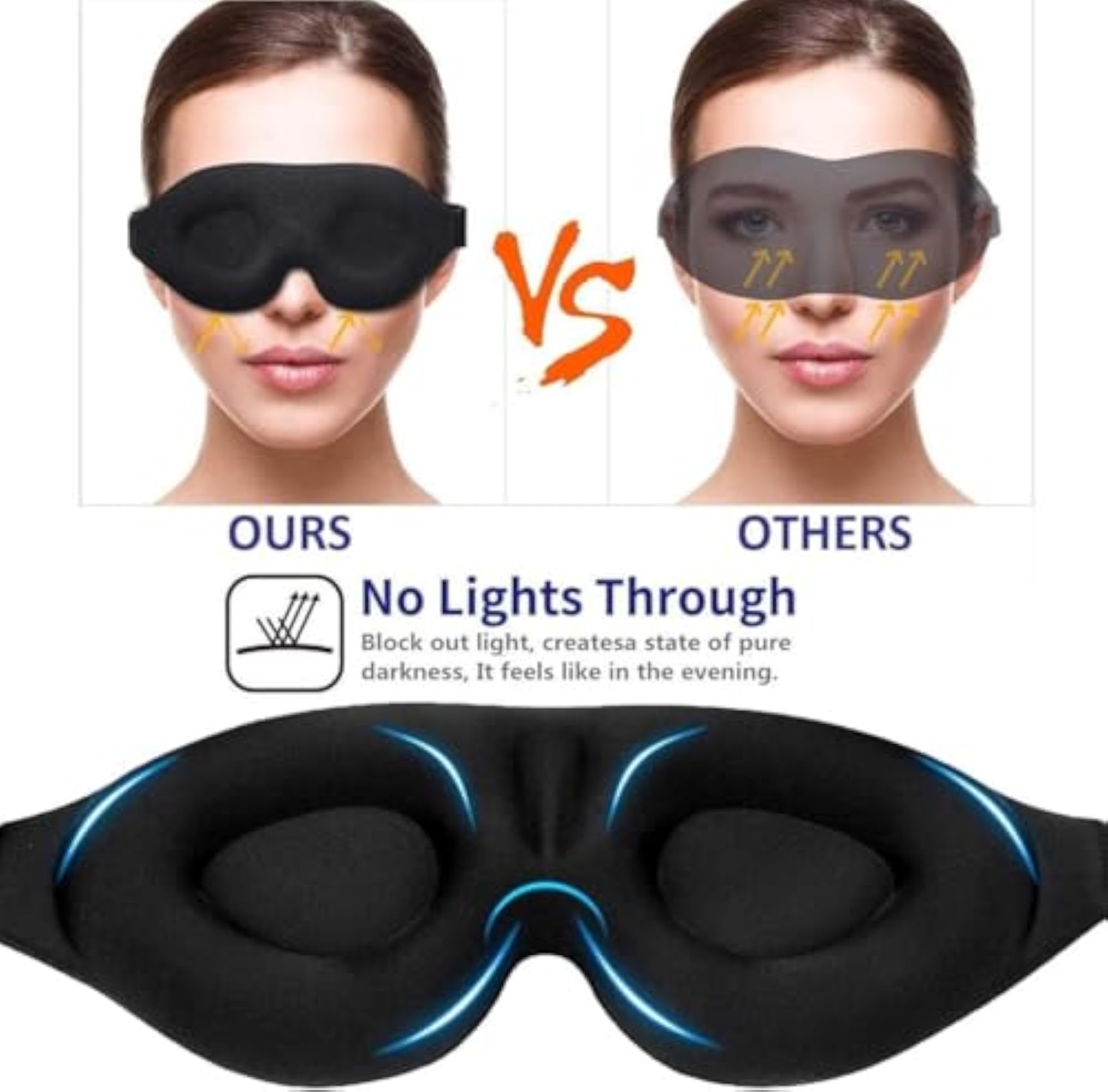 3D Sleeping Mask Luxury Eye Mask for Side Sleepers