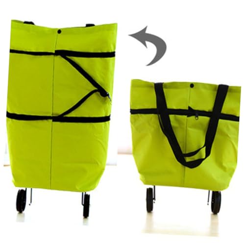 OKUMEYR Carrinho De Compras Dobrável Carrinho De Compras Para Piquenique Com Rodas Sacola De Compras