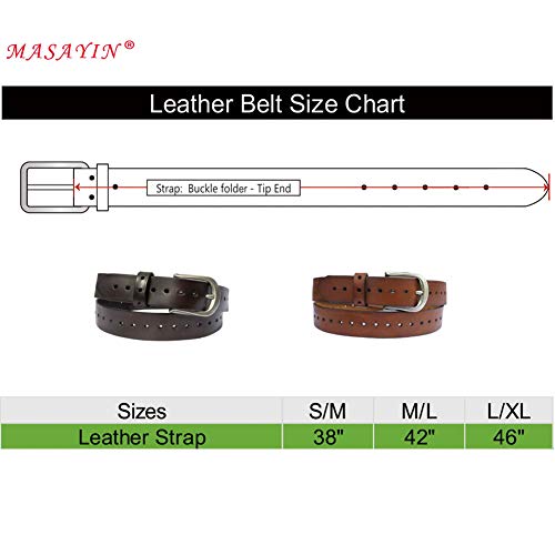 Masayin Belt For Women/Womens Leather Belt/Jean Belt For Women/Cowhide Strap/Elegant/Tan #TOP4