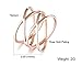 LOVE Beauties Athena Jewelry Titanium Collection Women's Rose Gold Titanium Wedding Band Ring (8) …