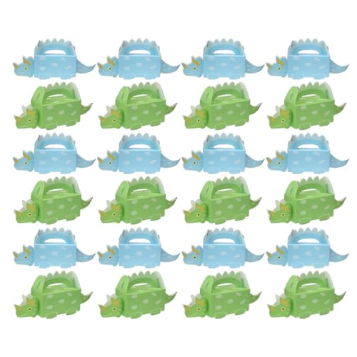 Boîte de rangement bonbons dinosaure en papier Kichvoe | Lot de 100