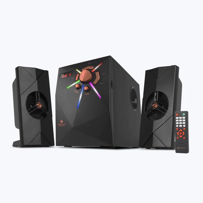 ZEBRONICS Zeb-BT2250RUF 2.1 Channel Speaker BT v5.0/USB/FM/AUX (B0D4228C7W) Amazon Price History, Amazon Price Tracker