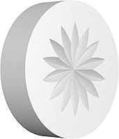 Vista 9 de Ekena Millwork ROSP060X060X050GRY09 Roseta de flores Grayson estándar con borde cuadrado, 6 pulgadas de ancho x 6 pulgadas de alto x 1/2 "P